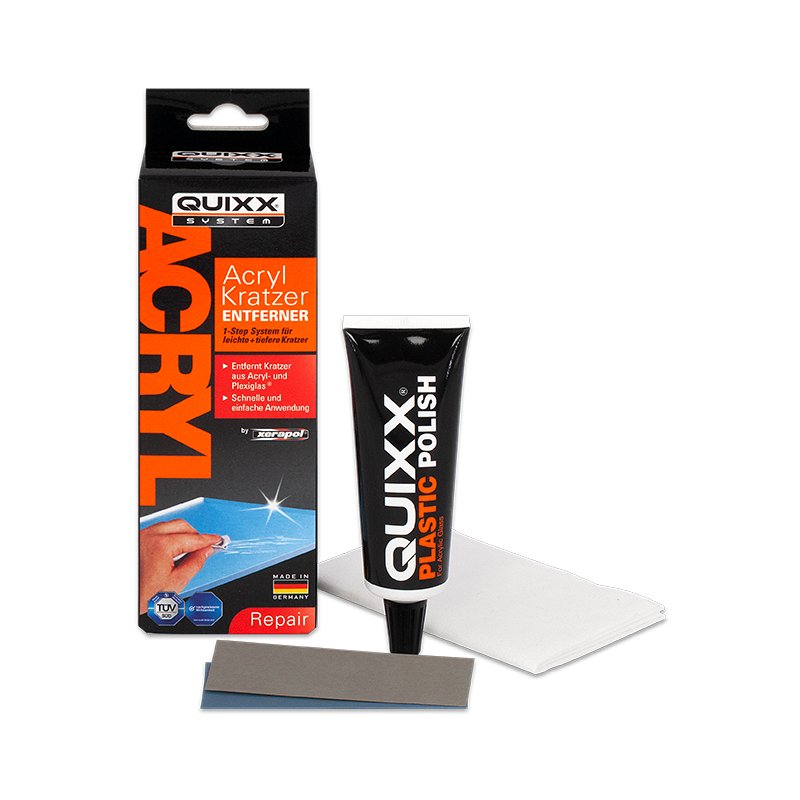 QUIXX krasverwijderaar voor acrylglas, 4-delig
