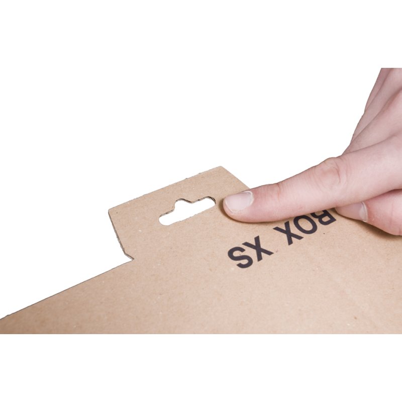 Verzenddoos postpakket, bruine kleur, formaat XS