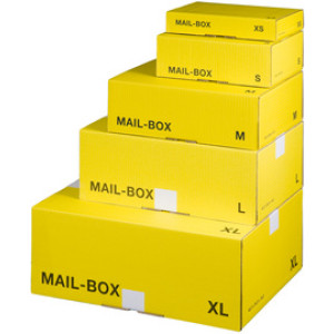 SMARTBOXPRO Verzendkarton Mail Box XL geel hersluitbaar