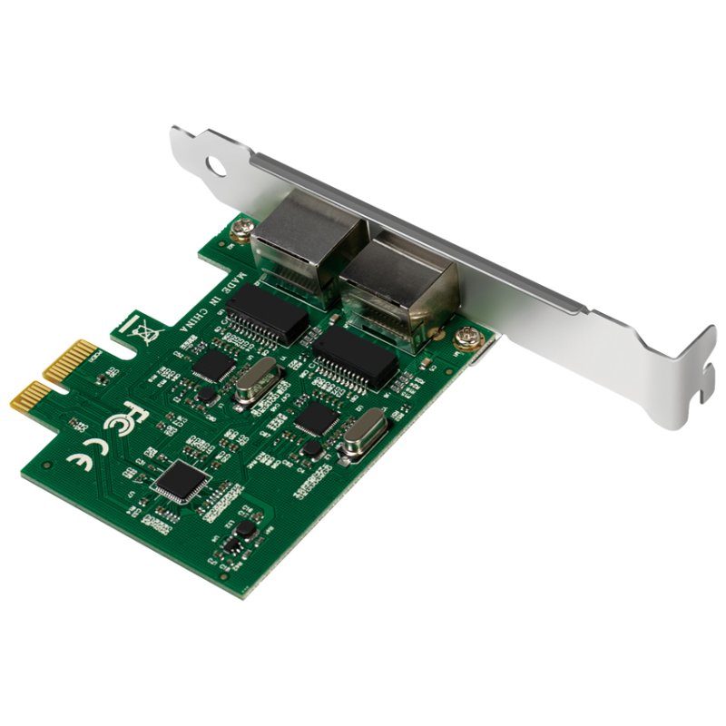 LogiLink PCI Gigabit Ethernet RJ45 netwerkadapter, 2-poorts