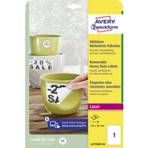 AVERY Zweckform weerbestendige etiketten, 99,1 x 42,3 mm