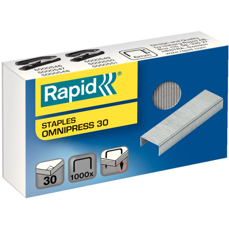 Rapid nietjes Omnipress 60, verzinkt