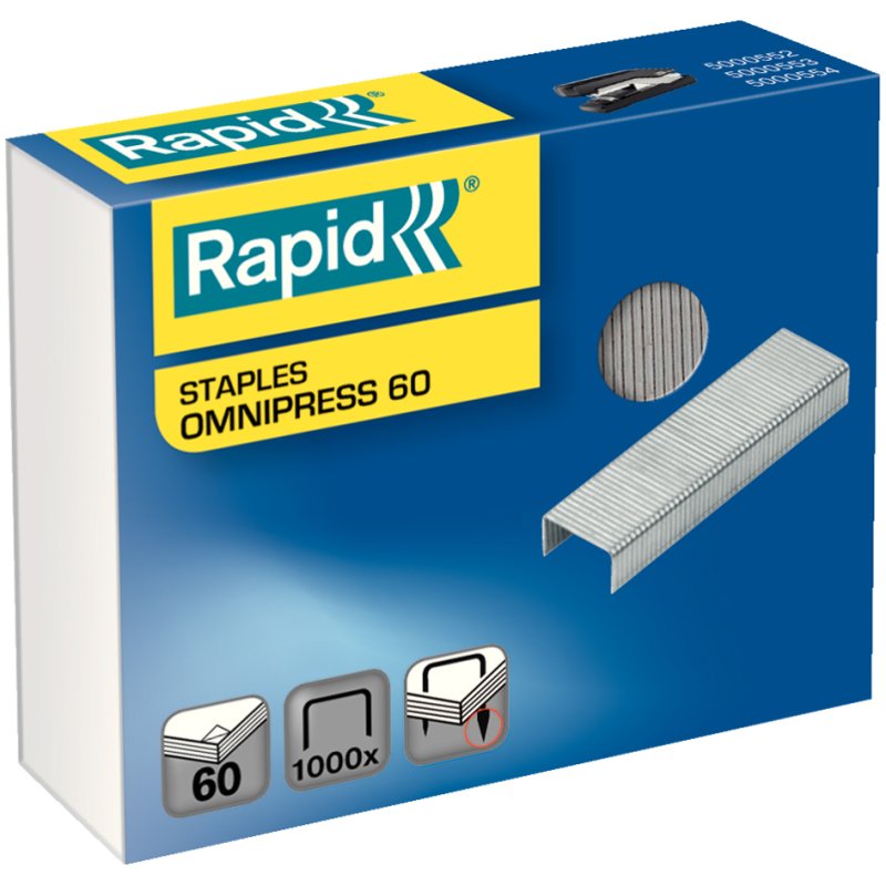 Rapid nietjes Omnipress 60, verzinkt