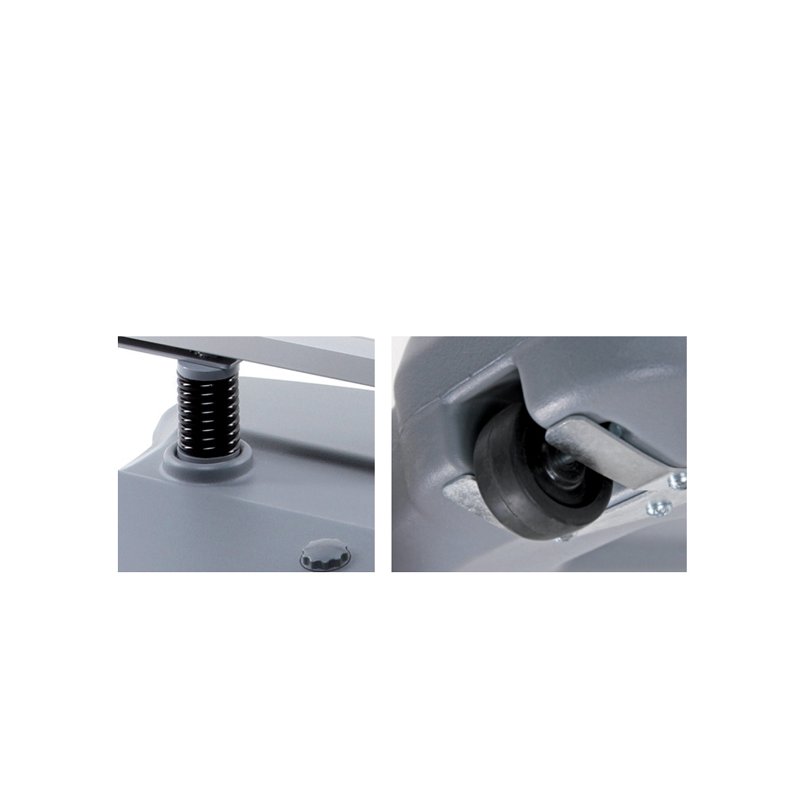 FRANKEN klantstopper TANK, DIN A1, aluminium zilver, dubbelzijdig