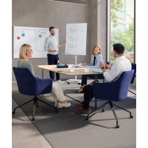 Kantelbaar Krijtbord 'ECO Mobiel', 680 x 1.050 mm, lichtgrijs