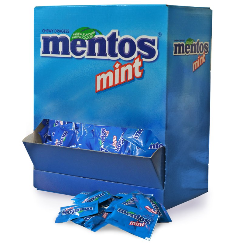 Mentos Kaubonbons Mints Duo, displaydoos 250 porties