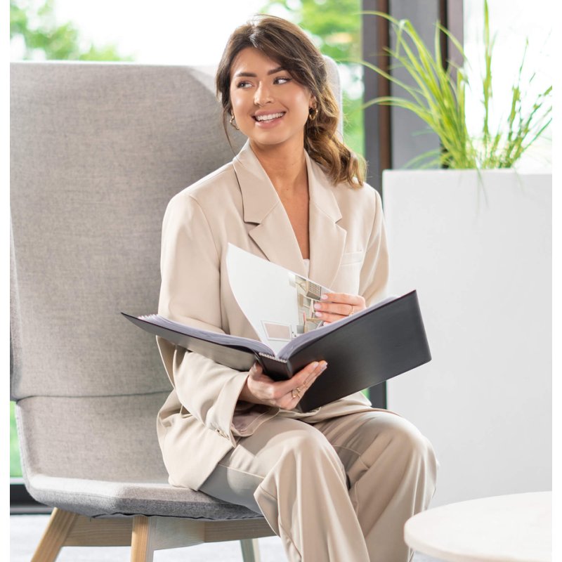 Rillstab Showmap Original A4, 100 hoezen, zwart