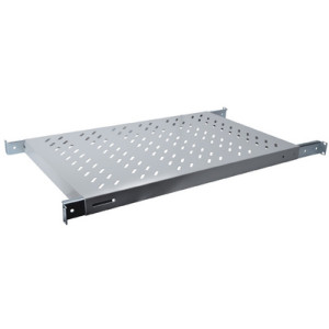 19" professionele serverrek-legbord, 1U, diepte: 700 mm, lichtgrijs.