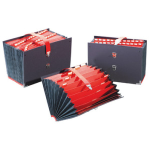 Extendos harmonicamap, 25 vakken, alfanumerisch, zwart