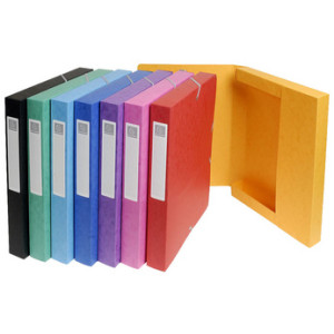 EXACOMPTA verzamelbox 60mm rugbreedte, gekleurd gesorteerd