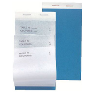 Gastheerblok, 80 x 150 mm verticaal, dublicaat