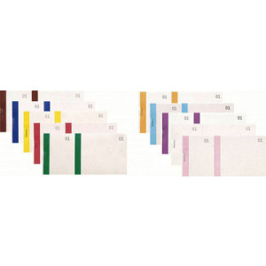 Exacril notitiebloknajaar, 66 x 135 mm, groen