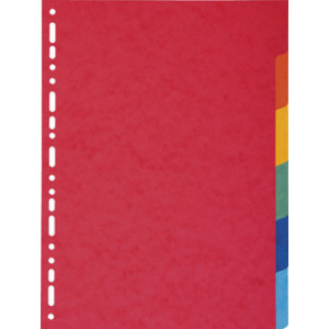 EXACOMPTA kartonnen tabbladen, A4, 6-delig