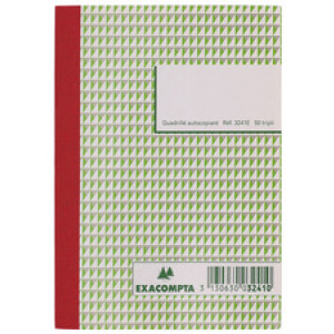 Exacompta Geruite Triplicate Schrijfblok, 210 x 148 mm