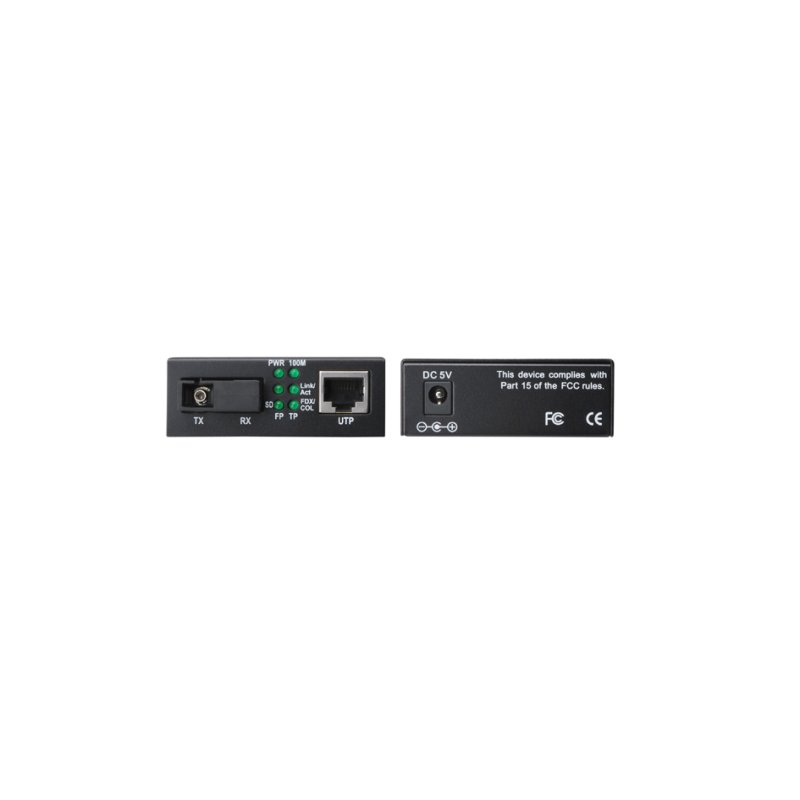 Gigabit Ethernet mediaconverter, RJ45/SC
