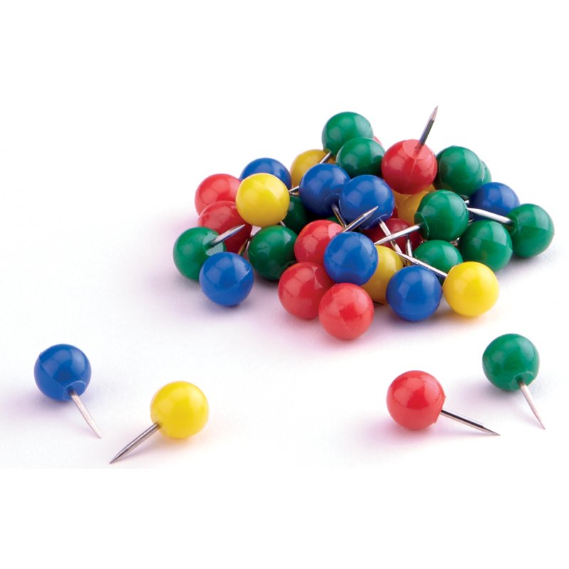 Magnetoplan markeringsnaalden geel, 100 stuks