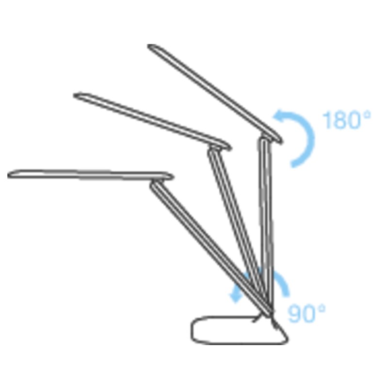 magnetoplan LED bureaulamp Tropo met standvoet, wit