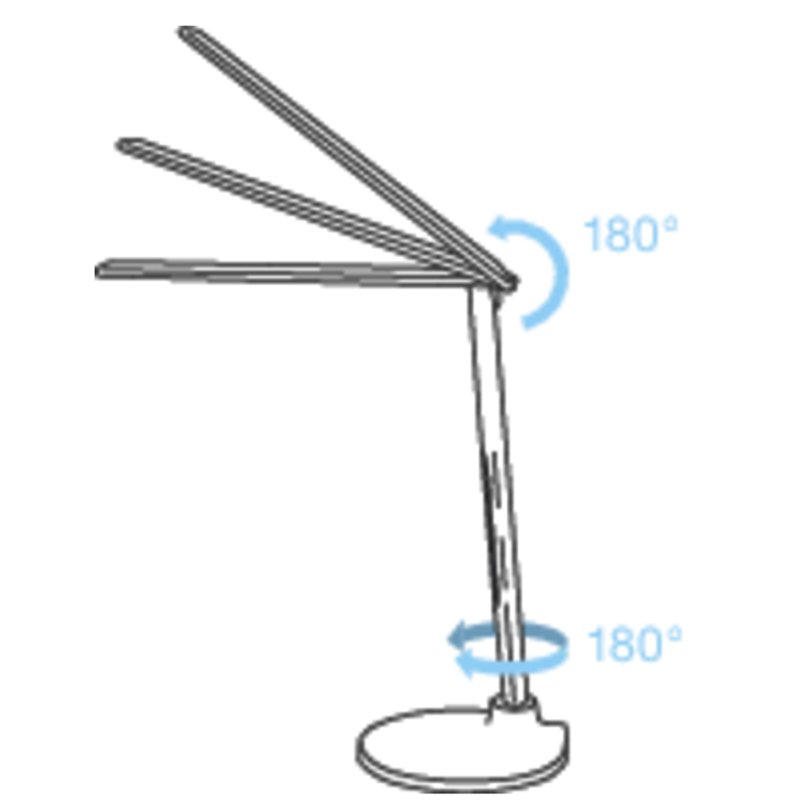 Magnetoplan LED bureaulamp Strato met standvoet, wit