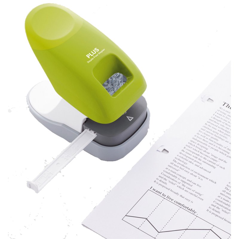 PLUS JAPAN nietmachine klamerloos SL-112A, roze