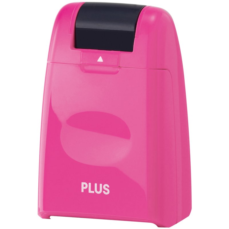 PLUS JAPAN privacystempel roller navulbaar, roze