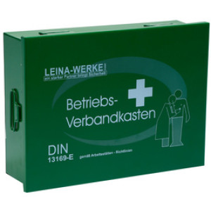 Bedrijfsverbandtrommel, inhoud volgens DIN 13169, groen.