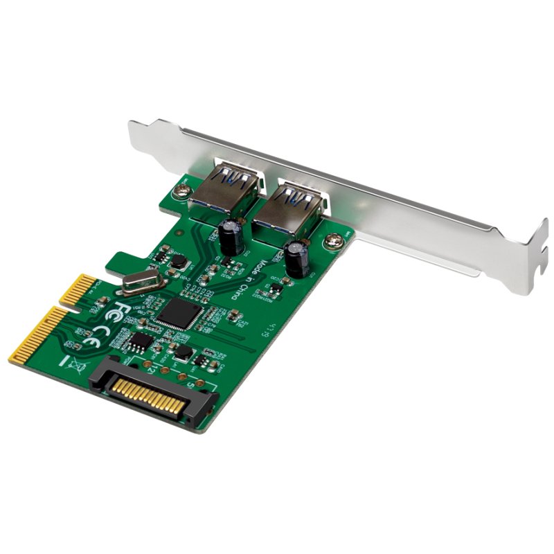 USB 3.2 PCI-Express kaart, 2 poorten, 10 Gbit/sec