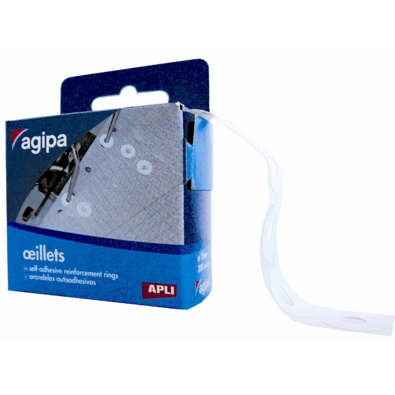 Agipa gaatjesverstevigingsringen wit, 13 mm diameter