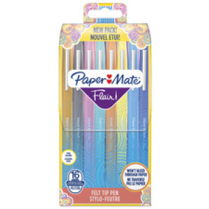 Paper Mate Flair Original viltstiften, 16 stuks etui