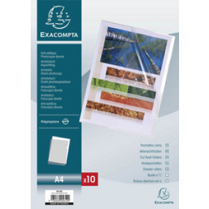 EXACOMPTA documenthoezen A4 transparant PP 0,12mm 100 stuks