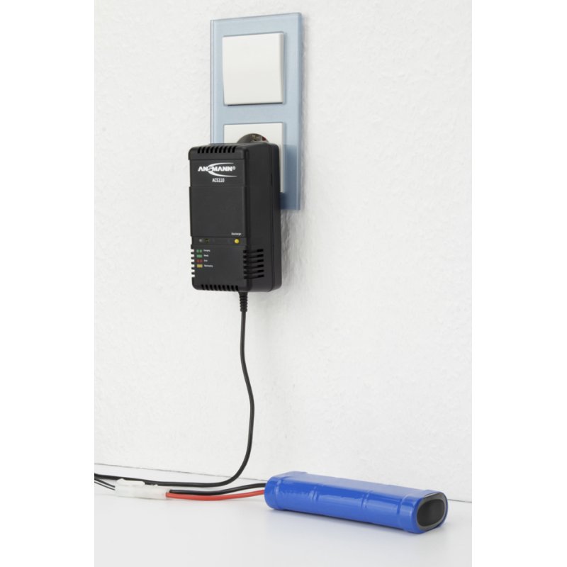 ANSMANN ACS 110 traveller batterijlader voor NiMH/NiCd accu's