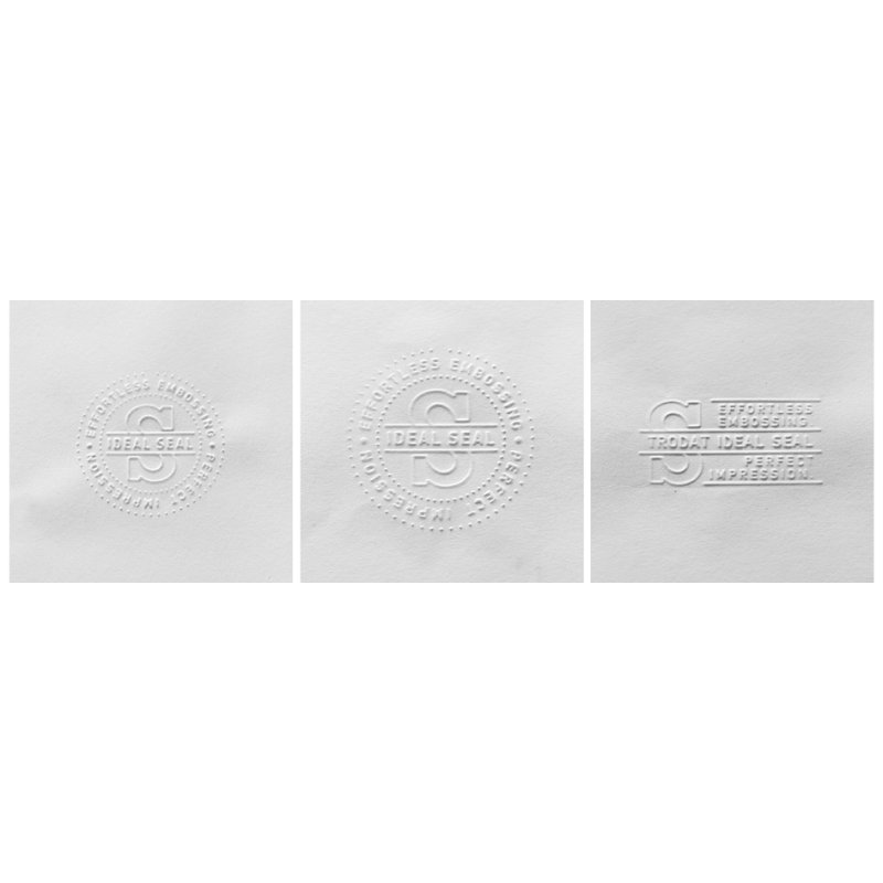 Troffelstempel 'IDEAAL', verchroomd, 50 x 24 mm, aanpasbaar.