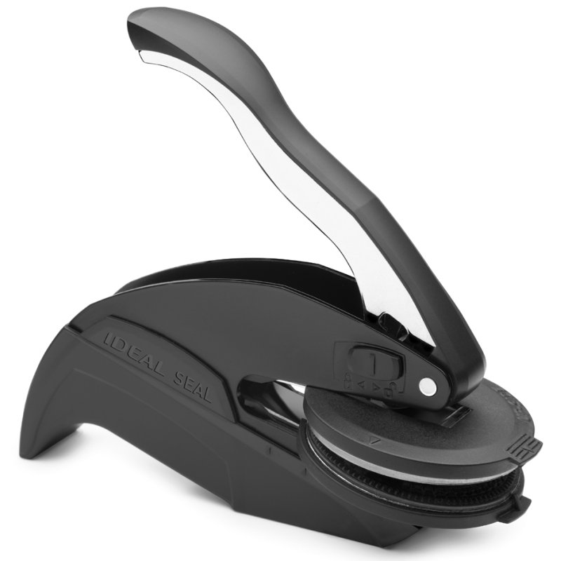 Stempeltang 'IDEAL', zwart, 40 mm, configureerbaar.