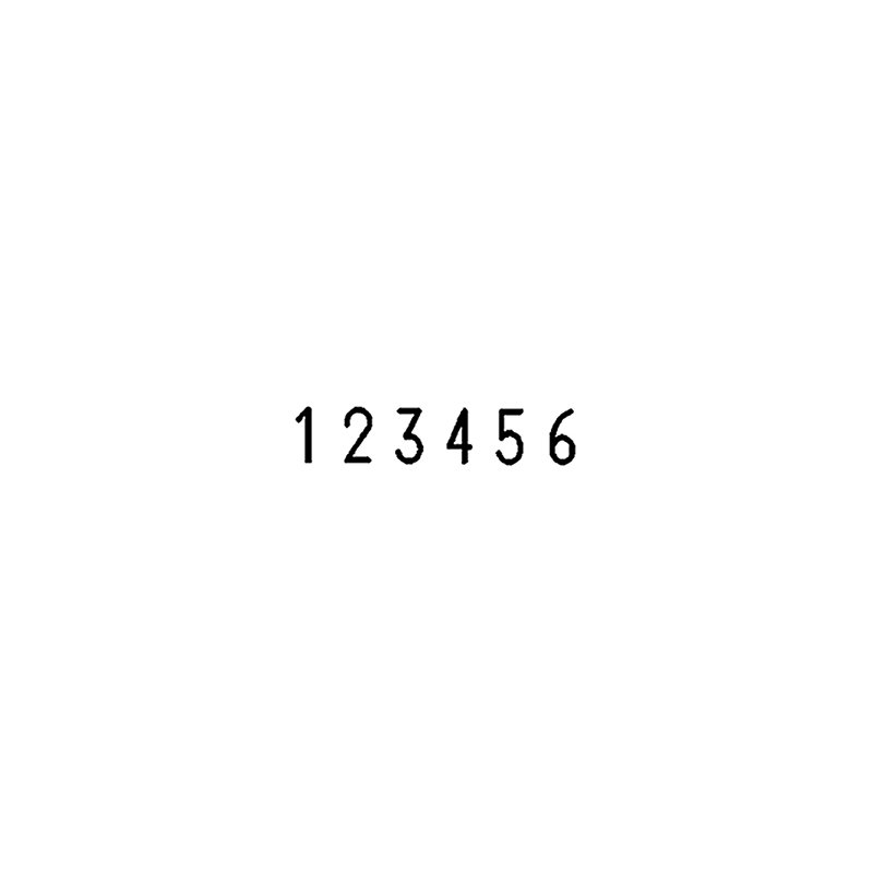 REINER pagineerstempel B6K, cijferhoogte 5,5 mm