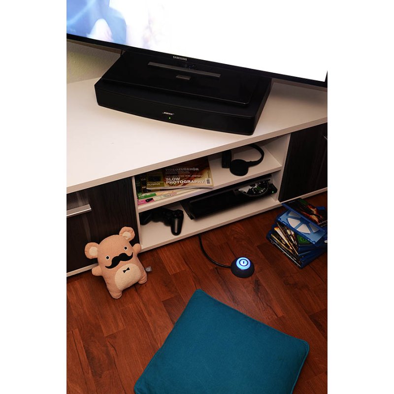 Brennenstuhl stekkerdoos met schakelaar en voetschakelaar 6-voudig wit