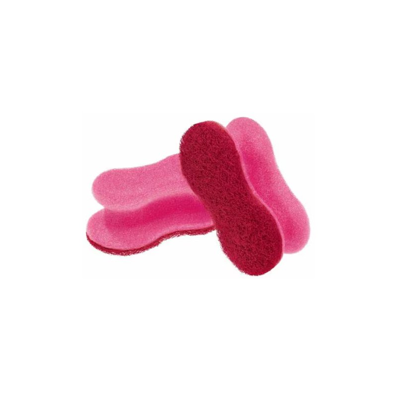 Scotch-Brite universele schoonmaakspons delicate oppervlakken, roze, 2 stuks
