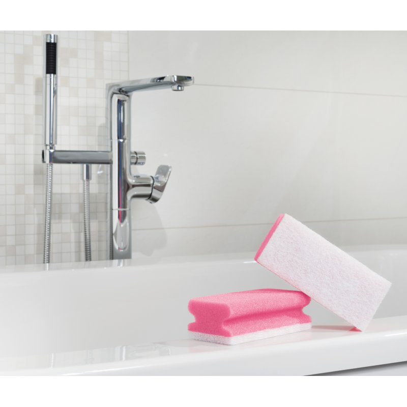 Scotch-Brite zachte schuurspons roze/wit