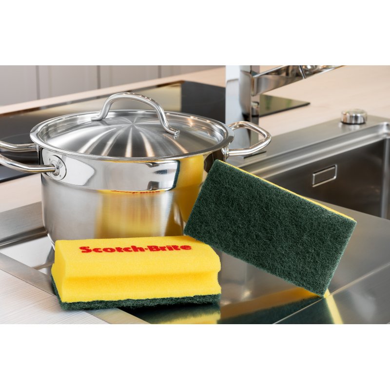 Schuurspons Classic XXL, kleur: geel/groen