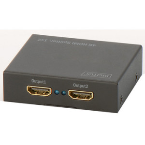 DIGITUS HDMI Splitter 4K, 2-poorts, zwart