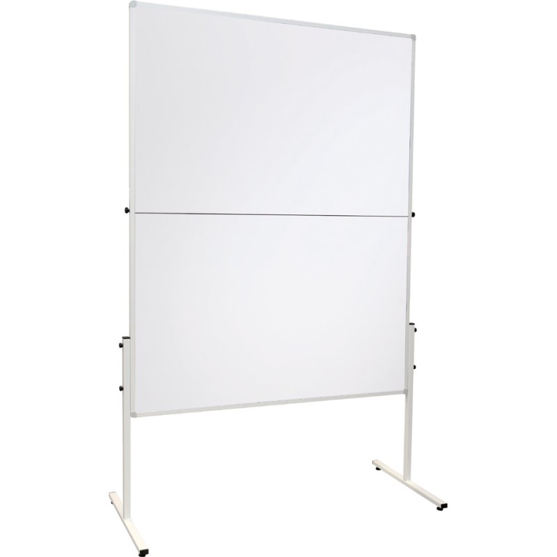 FRANKEN moderatietafel U-Act!, inklapbaar, wit karton oppervlak, 1200 x 1500 mm