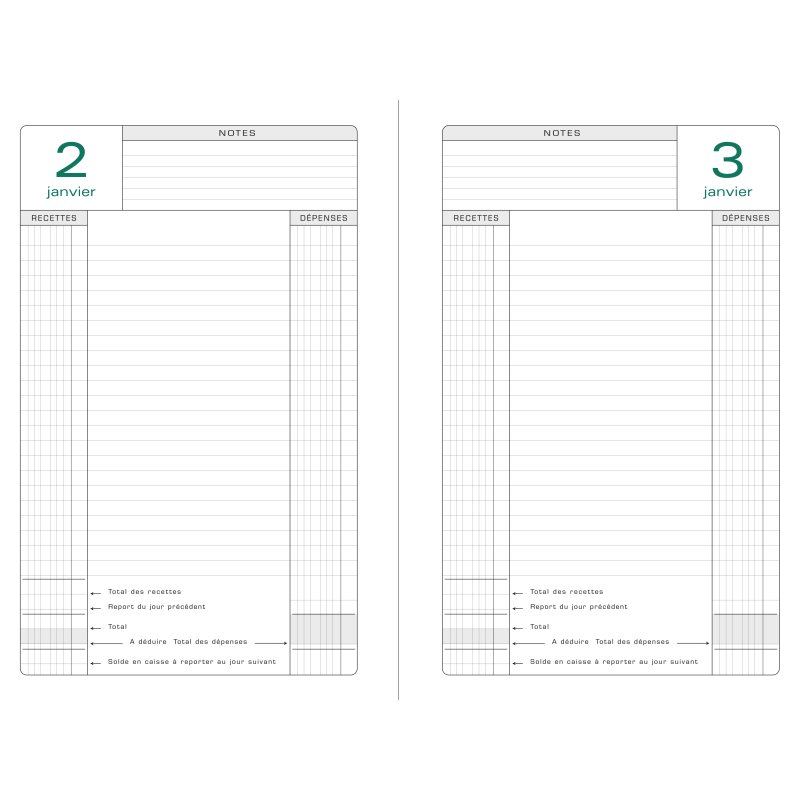 EXACOMPTA Ringband voor doorlopende agenda, 240 x 160 mm