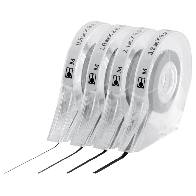 Magnetoplan tekenband zwart 1,6 mm x 8 m