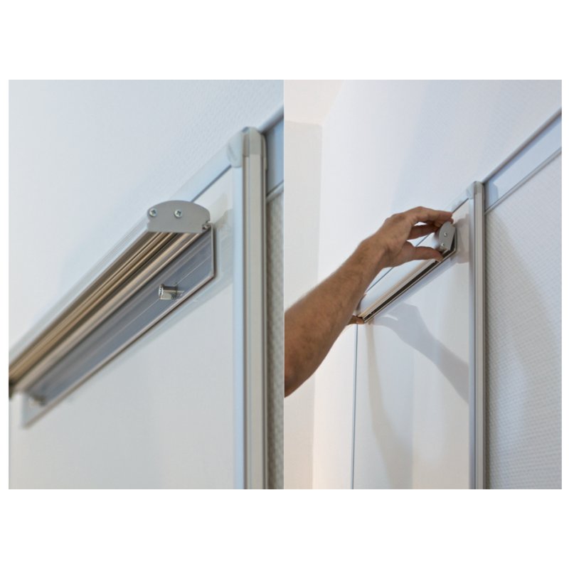 Magnetische blockhoudknop voor wandbordverticaal, 55 x 700 mm