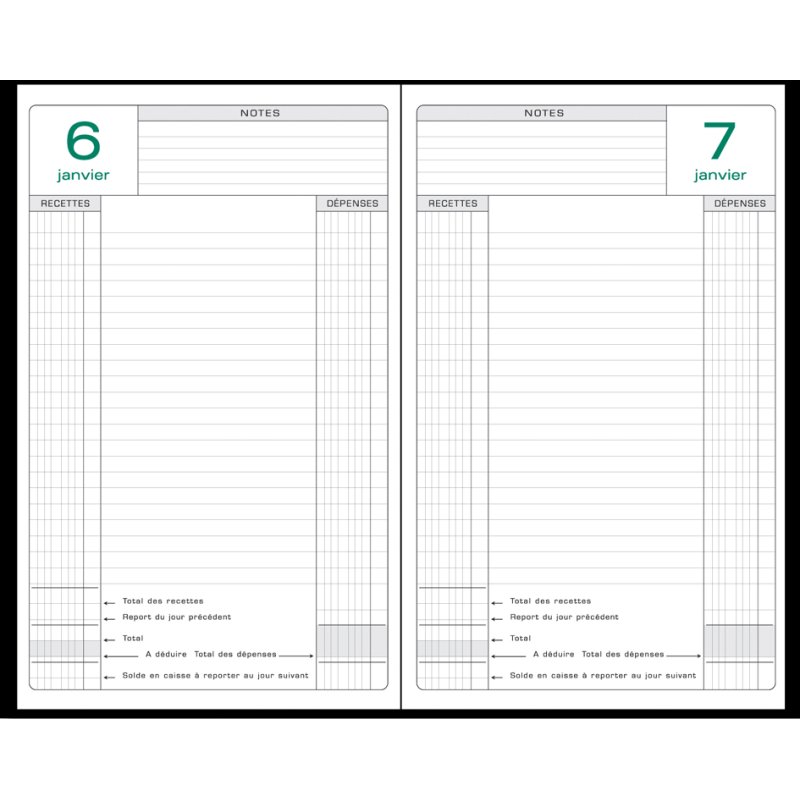 Eeuwigdurende kluis-agenda 210 x 148 mm, gemengde kleuren