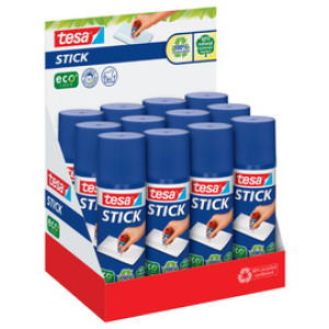 Tesa ecoLogo lijmstift 40g, milieuvriendelijk, display 12 stuks