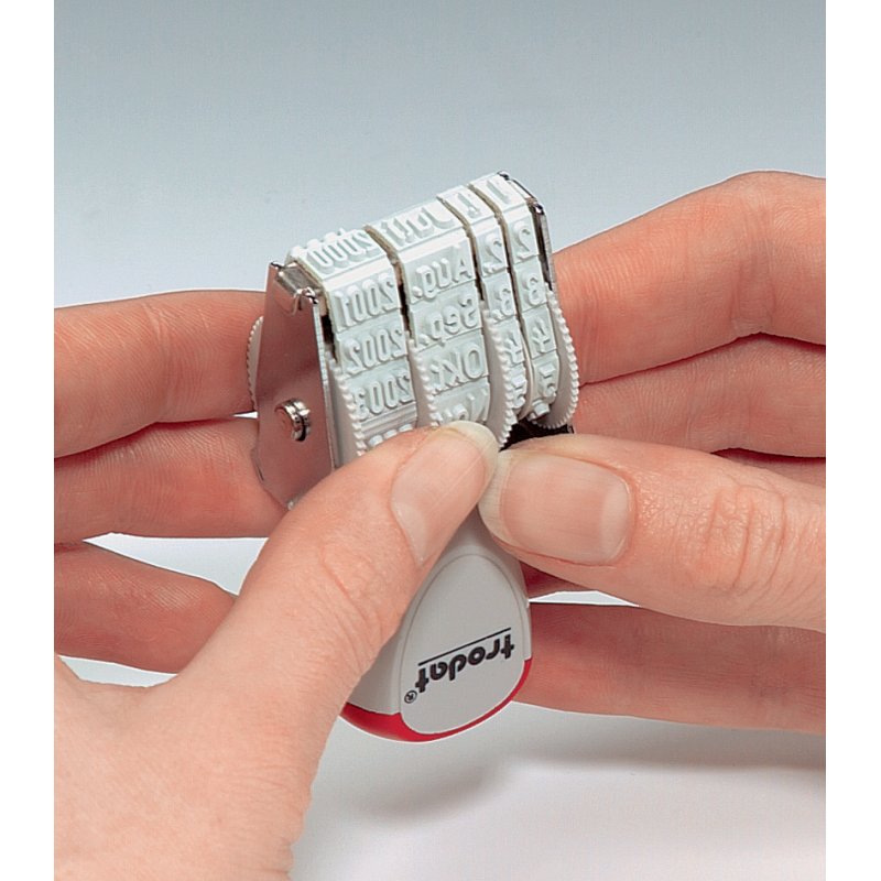 Datumstempel, afdrukformaat: 4 x 26 mm, blauw