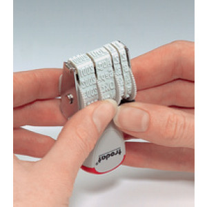 Datumstempel, afdrukformaat: 4 x 26 mm, blauw