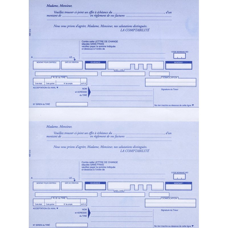 ELVE genormaliseerde rekeningformulieren, 3 per blad
