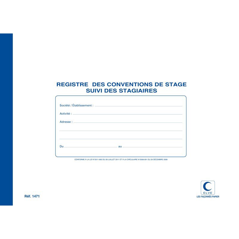 Logboek voor stagairs en stageconvenanten