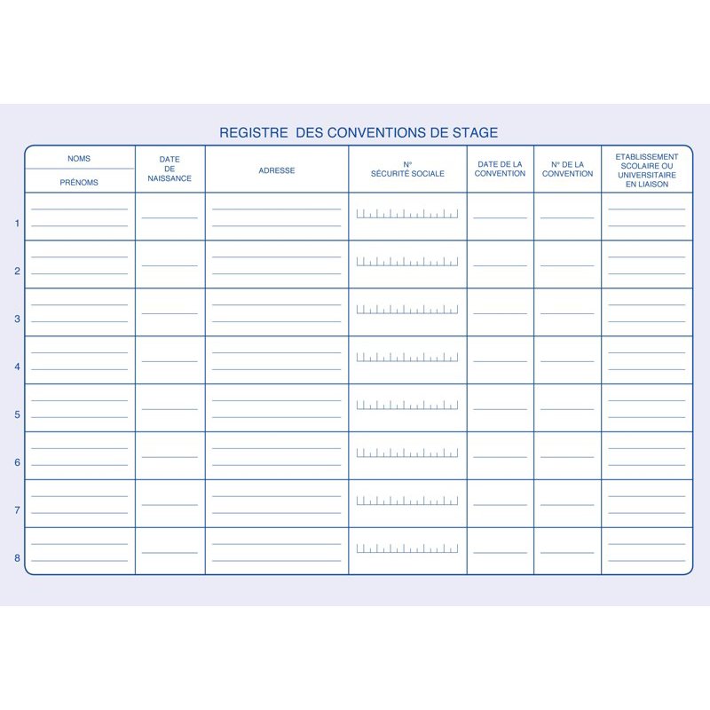 Logboek voor stagairs en stageconvenanten