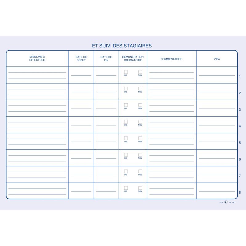Logboek voor stagairs en stageconvenanten
